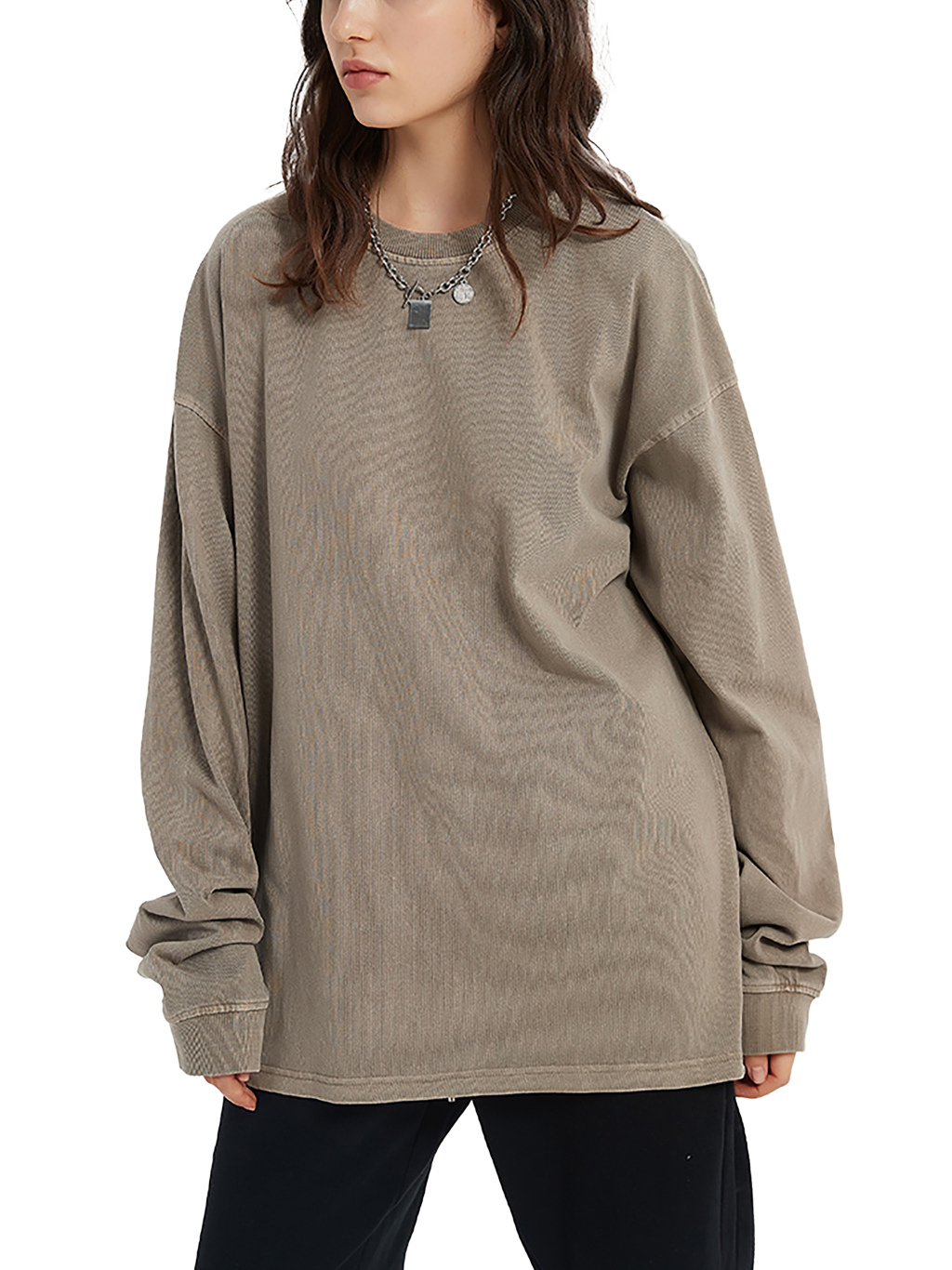 Enzyme Washed Long Sleeve T-Shirt – Custom Basics | Tapstitch-9